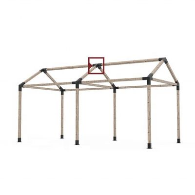 Acero personalizado 3 vías 4 vías soportes para los postes del piso Proceso de estampado espesor 1mm-12mm