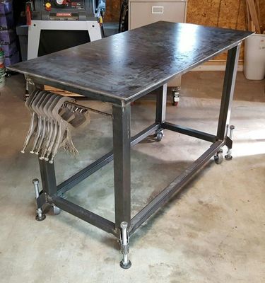 Estación de trabajo de mesa móvil de soldadura personalizada para fabricación y otras piezas de soldadura