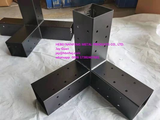 Proceso de estampado Kit de soporte de madera elevada para pergolas soportes de acero duradero incluidos