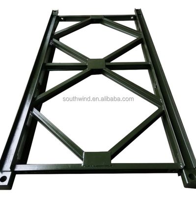 Estructura prefabricada de armadura de acero de marco grande con composición química y canal de acero