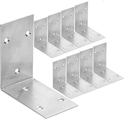 Soporte de pared de montaje de aluminio metálico pulido a medida con proceso de perforación