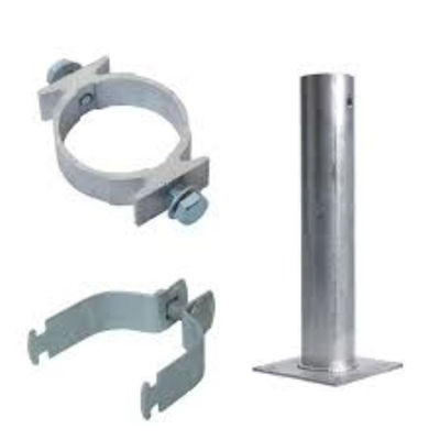 Hebei Road Side Steel Sign Base de poste y soportes superiores de aire acondicionado