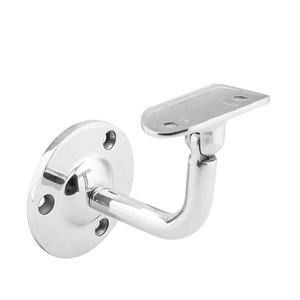Acero inoxidable personalizado de montaje lateral de cristal de estantería de tubo de manivela de tubería de pared soporte para beneficio