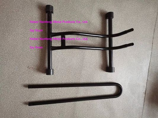 Soportes para bicicletas de piso de ahorro de espacio y bastidor negro para bicicletas para garajes Certificado ISO9001 2015