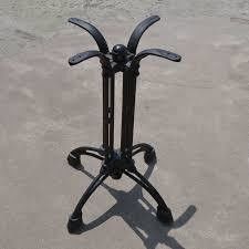 100% de inspección Fabricación personalizada Base de mesa de barra de metal ajustable y extraíble