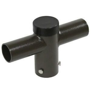 Estante de hierro fundido duradero para postes cuadrados de 5 pulgadas adaptador de tenón personalizado de 90 grados