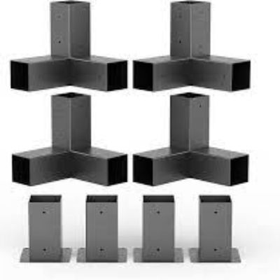 Solicitud del cliente Nuestro kit de soportes de pergola de acero está hecho con varios espesores