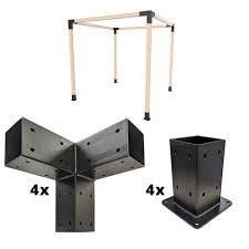 Solicitud del cliente Nuestro kit de soportes de pergola de acero está hecho con varios espesores