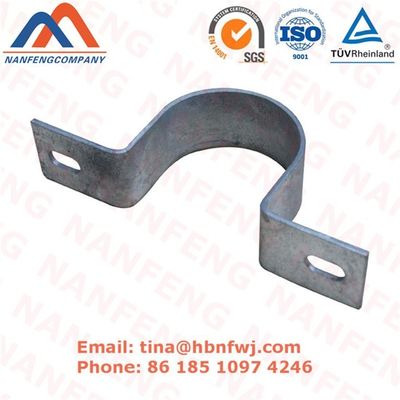 Brackets de montaje de pared de tuberías de acero inoxidable con recubrimiento en polvo negro para OEM