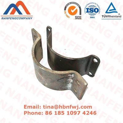 Brackets de montaje de pared de tuberías de acero inoxidable con recubrimiento en polvo negro para OEM