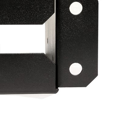 Proceso de flexión de diseño personalizado de base de metal recubierto de potencia recubierto de negro