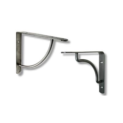 Precios razonables soportes de estantería de acero personalizados montados en la pared para la solicitud del cliente