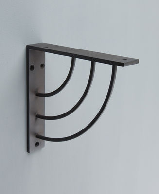 Acero no estándar de color natural montaje de pared soportes de estantería de ángulo flotante para decoración del hogar