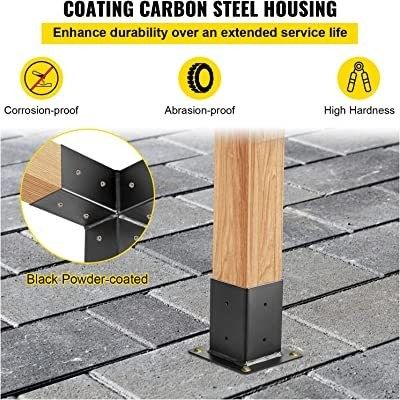 Kit de pérgola de acero para espacios exteriores avanzados con soporte de madera y soportes personalizados