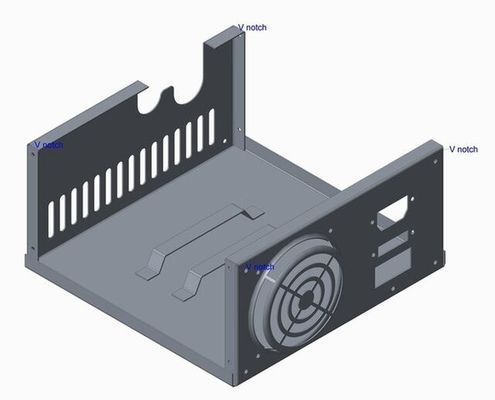 Caja de soportes de soldadura de estampado de chapa de metal a medida hecha de piezas secundarias de acero