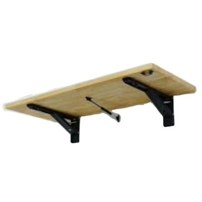 Acero inoxidable personalizado L ángulo de montaje de la pared del estante de metal soportes de mesa plegable