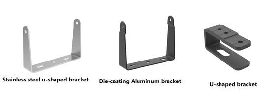 Proceso de corte de hardware de estampado personalizado con soporte U reforzado de acero pulido para estantes