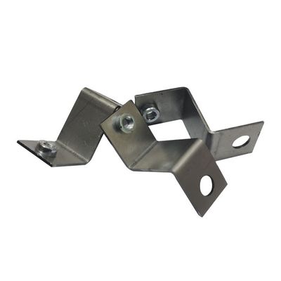 0.4-3 mm espesor soporte de esquina de estampado de acero galvanizado personalizado para montaje fijo