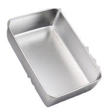Personalización 304 acero inoxidable bandeja de horno rectangular cuadrado con material de aluminio