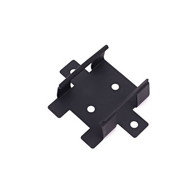 Estructura de un solo lado soporte de metal personalizado con acero inoxidable recubierto de polvo negro