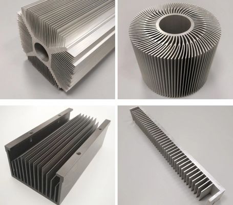 Partes metálicas de radiadores CNC de aluminio aceptables para pedidos pequeños para aplicaciones industriales