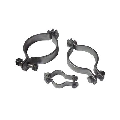 Clampas de tuberías de acero inoxidable galvanizadas de metal a medida con fabricación