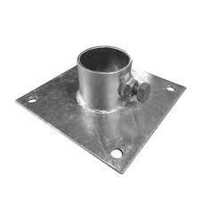 Placa de base de montaje de suelo de acero y acero inoxidable con segundo recubrimiento de operación E