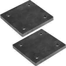 Placas de base rectas de acero inoxidable de estampado preciso con certificación ISO9001 2008