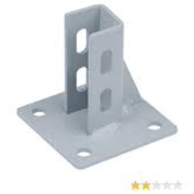 Placa de montaje de suelo de acero y acero inoxidable asequible con diseño personalizado