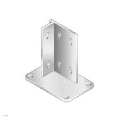 Placa de base de montaje de suelo de acero y acero inoxidable personalizada para el servicio de fabricación