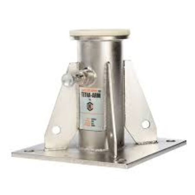 Fabricación a medida de acero inoxidable de piso montado placa base con precios razonables