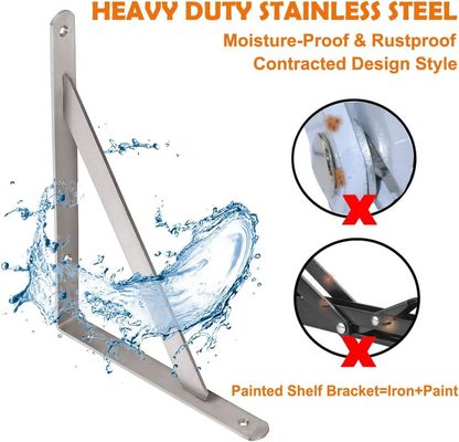 Bracket triangular de acero inoxidable para fijar estructuras metálicas personalizado y muestra