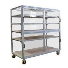 Estante de almacenamiento sin pernos de aluminio certificado ISO9001 2008 para almacenamiento organizado