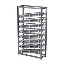 Maximice su capacidad de almacenamiento con el bastidor de aluminio sin pernos personalizable