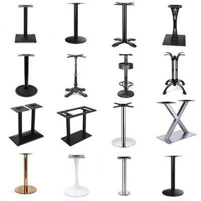 Proceso de pulido Piernas de mesa de metal personalizadas para muebles duraderos y con estilo