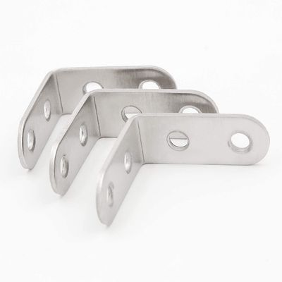 Bracket de ángulo recto en forma de L de acero inoxidable personalizable para los requisitos del cliente
